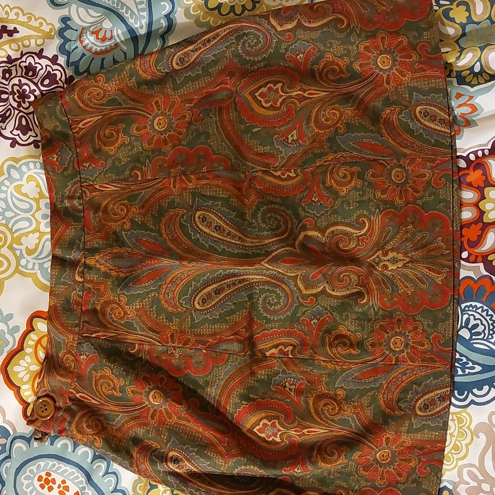 Psychedelic paisley miniskirt